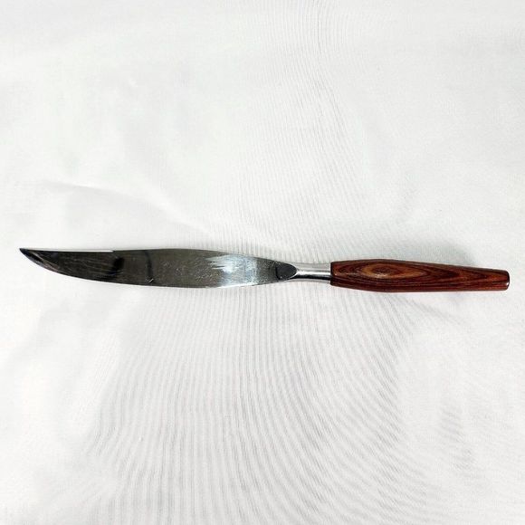 Mid Century Mode Danish Sheffield England‎ Teak Wood Handled 3-Piece Set - Picture 2 of 9